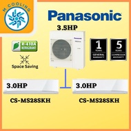[INSTALLATION] PANASONIC MULTI-SPLIT AIR COND R410a INVERTER [ OUTDOOR 3.5HP ] + [ INDOOR 2 UNIT 3.0 HP ] [4-5 Days delivery]