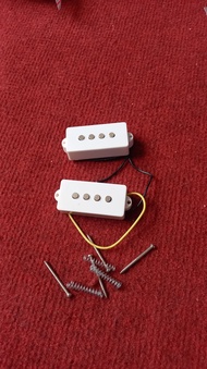 Set 2 pickup 4 dây màu đen thay thế cho đàn guitar bass
