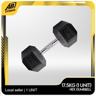 Vigor Fitness Hexagon Dumbbell Weight Training Fitness Dumbbell (17.5kg) / Hesagon Dumbbell (17.5kg)