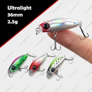 Anh Ultralight Minnow 2.5g 35mm 35F Floating Mini Small Fishing Lures
