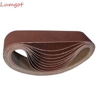 MERY 10pcs Sanding Belts, 80 Grit 330 x 30 mm / 1.2 x 13 Inch Abrasive Sanding Belts, Durable Alumin