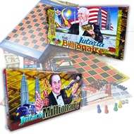 JHEE 2 IN 1 Millionaire / Billionaire JUTARIA Board Game Set + Super Draughts Games