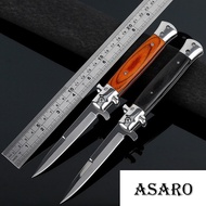 ASARO NB003-BLACK and BROWN Folding knife มีดพับพกพา มีดเดินป่า มีดสวยงาม มีดแคมป์ปิ้ง ขนาด22.50ซม.