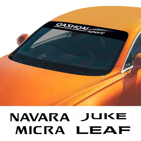 For Nissan Leaf Juke Qashqai Pathfinder 370Z Micra Navara NV200 Serena Car Front Windshield Stickers