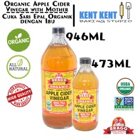 BRAGG Organic Apple Cider Vinegar with Mother/Cuka Sari Epal Organik dengan Ibu（946ml - 473ml）