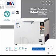 gea ab-208r chest freezer box lemari es beku 200 liter ( medan )
