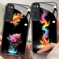 DMY case fish huawei nova2 y9 nova3 y7a nova7 nova7 nova3i nova10 nova11 y7 nova9 nova4 I nova5i i e nova8 pro se prime 2019 lite tempered glass case