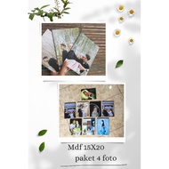 PRINTING THE PHOTOS ALREADY ON MDF BOARD FRAME SIZE 6R 15X20 PACKAGE OF 4 PHOTOS PROCESS 1 DAY CAN C