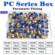 Pneumatic Air W Connector Fitting PC 4Mm 6Mm 8Mm 10Mm 12Mm Thread 1/8" 1/4" 3/8" 1/2" Hose Fittings