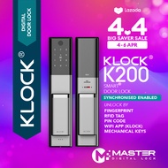 2021 LATEST KLOCK K200 WIFI DIGITAL DOOR LOCK WITH INSTALLATION (BY SAMSUNG DIGITAL LOCK INSTALLER)
