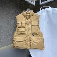 EROM Mon''''r In Stock Multi-Pocket Tear-Resistant Outdoor Stand Collar Down Vest Jacket