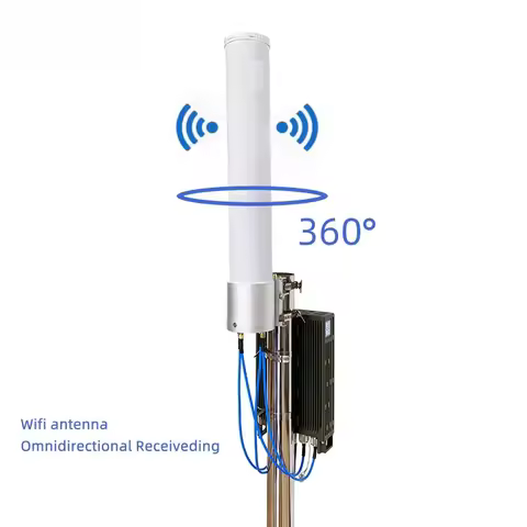 XJS Internet wireless 4g 5g fiberglass mimo omni 50 km 4800-6500MHz 15dbi long range outdoor wifi an
