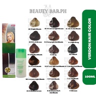 Verdon Hair Color Coloring Cream Hair Dye Ash / Brown / Blonde / White / Black Oxidizing beatybar.ph