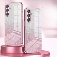 Soft Mist 6D Electroplated Powder Mobile Phone Case For Samsung Galaxy F55 F54 F42 F34 F22 F15 F14 F