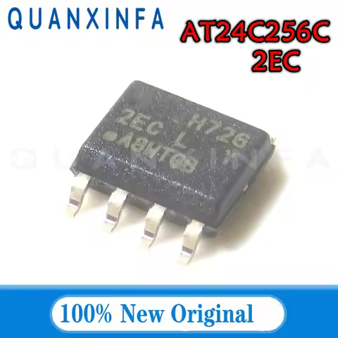 10PCS AT24C256C-SSHL-T silk screen 2EC EEPROM Serial port 256KB SOP-8