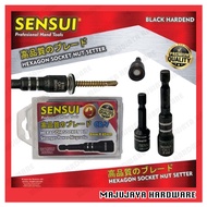 SENSUI 8mm CR-V Hexagon Magnetic Nutsetter Nut Driver Nut Setter Pemutar Nut Drill Bit HEXAGON SOCKE