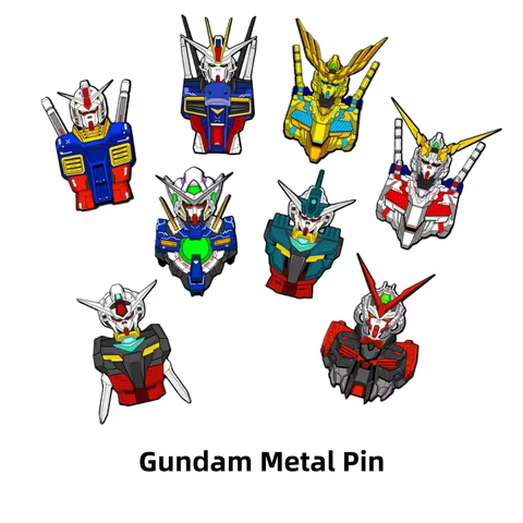 Gundam Enamel Pins - Cool Backpack Jacket Lapel Pins Gift for Gundam Fans