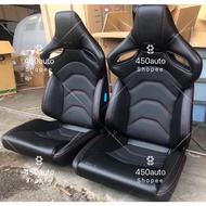 SSCUS SPORT SEAT UNIQ BLACK / WIRA WAJA SATRIA PERSONA MYVI VIVA ALZA BLM FLX PUTRA / RED / BRIDE / 