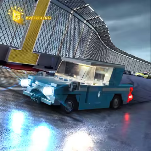 Brick Bling LED light model 76424 is suitable for Flying Ford Anglia ™ Building block gift (only inc