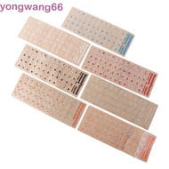 QUESO Keyboard Letter Sticker Transparent Laptop Accessories English Hebrew Korean Dust Protection L