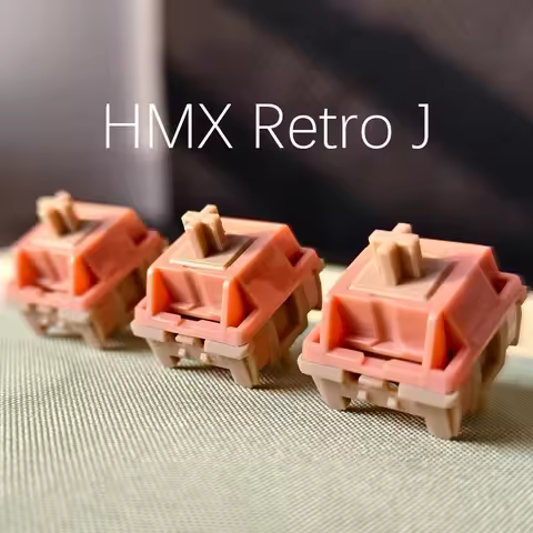 HMX Retro J Switch Set - Crispy HP Tactile 36g/48g 2.5mm Travel Pronounced Bump Mechanical Keyboard 