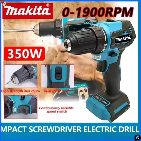 Makita DHP487 brushless rechargeable impact drill, high-torque electric screwdriver Tool 18V Battery