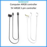 KOK Motherboards ARGB SYNC Splitters 5V 3Pin ARGB SYNC HUB Transfer Extension Cable
