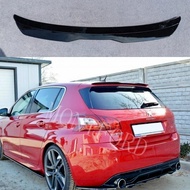 Rear Roof Lip Spoiler For PEUGEOT 308 II GTI ABS Plastic Gloss Black Car Tail Wing Universal Spoiler