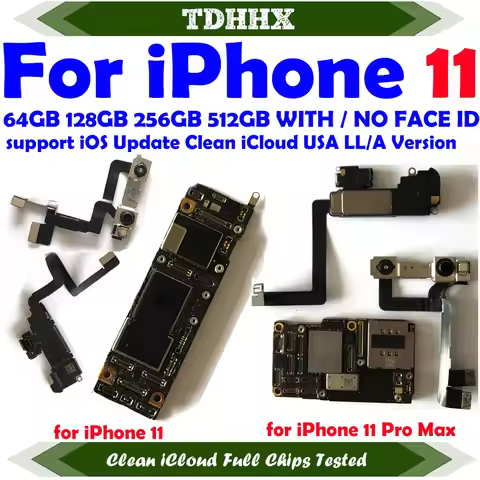 Main Logic Board Full Chips Working for iPhone 11 Pro Max Motherboard 64Gb 256GB Support Update Good
