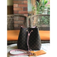 Tas LV Louis Vuitton Neonoe Rose Poudre Asli / Ori / Authentic