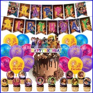 Disney Encanto Theme Birthday Party Decoration Cake Topper Latex Balloons Banner Party Needs Scene L