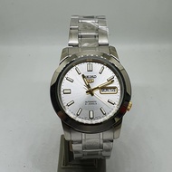 Seiko 5 SNKK09K1 Automatic Stainless Steel White Dial Analog Men's Casual Watch