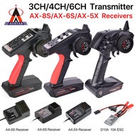 AUSTAR RC Transmitter and Receiver 2.4G 3CH 4CH 6CH Universal RC Controller and Receiver Kit for 1/1