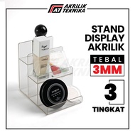 3-Tier Acrylic Display Stand FIgure Action Makeup Stand/