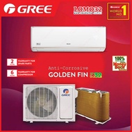 Gree 1.0hp Non Inverter Air Conditioner GWC09QC-K6NNB4B/I &amp; GWC09QC-K6NNE4B/O LOMO32 Cold Plasma(ion) Purification