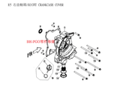 BH-PGO零件專賣.J-BUBU.JBUBU-E05. 右曲軸箱蓋