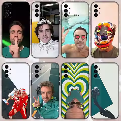Driver 14 F-Fernando Alonso Phone Case For Samsung Galaxy A73,31,32,72,41,53,52,71,22,5G,Note,J7,8,9