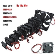 DC 5V 12V 24V Cooling Fan Brushless Motor Case 80MM 40MM 120MM Incubator Cooling Fan Radiator Fan