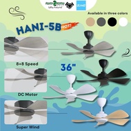 Alpha Ceiling Fan HANI (36 Inch) 8-Speed DC Motor Remote Control AlphaFan Series Ceiling Fan HANI LE