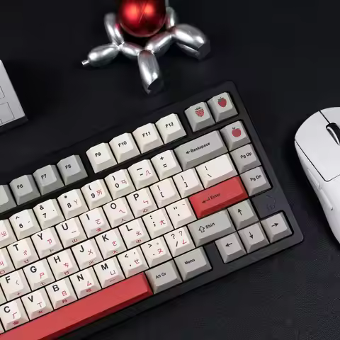 144 Keys Retro Keycaps Dye Sublimation Cherry Profile PBT Keycaps Side Print Keycaps For MX Mechanic