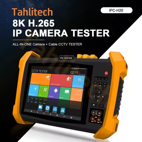 CCTV tester monitor rj45 CCTV 8MP CVI TVI AHD SDI 8K IP Camera Tester POE++ SPF CCTV Video Tester ca