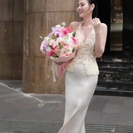 Lace halter neck dress Set – Luxurious & Seductive - 1994 STORE