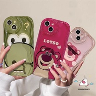 Funny Cartoon Lotso Strawberry Bear Phone Case Compatible For iPhone 11 15 14 12 13 Pro Max 7Plus XR