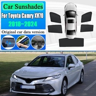 Magnetic Sunshade For Toyota Camry XV70 Daihatsu Altis 2018~2024 Windshield Side Window Car Mesh Sun