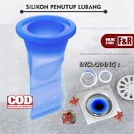 Penutup Lubang Saluran Air Kamar Mandi WC Wastafel Anti Kecoa Tikus Silikon Seal Pembuangan Pipa Air