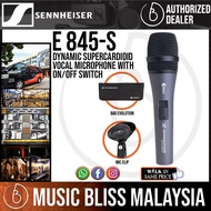 Sennheiser e 845-S Dynamic Supercardioid Vocal Microphone with On/Off Switch (e845S)