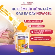 Gói uống giảm đau dạ dày Novagel giúp cải thiện tức thì các triệu chứng trào ngược dạ dày hộp 20 gói