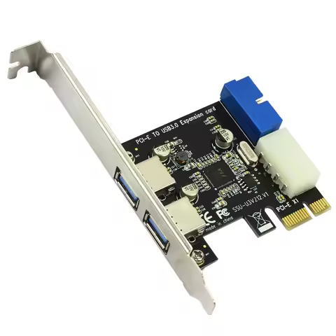 USB3 PCI Express Adapter PCI E to USB 3.0 20pin Converter Controller PCIe x1 USB 3 0 2 Ports Adapter