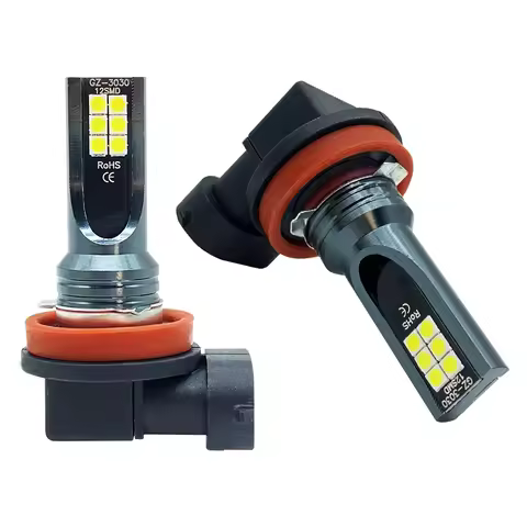 2Pcs H8 H9 H11 LED Car Fog Light Bulbs DRL Motorcycle Headlight Lamp Auto Driving Headlamp 3000K 600