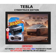 [Malaysia] SMART POSTER Wall Deco Gambar Frame Hotwheels TESLA CYBERTRUCK Berserta Poster